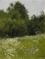 Isaak Iljitsch Lewitan  - Bilder Gemälde - Meadow on the Forest Edge