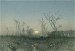 Isaak Iljitsch Lewitan  - Bilder Gemälde - Moonlit Landscape 3