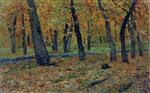 Isaak Iljitsch Lewitan  - Bilder Gemälde - Oak Grove in Autumn