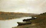 Isaak Iljitsch Lewitan  - Bilder Gemälde - On the river Volga