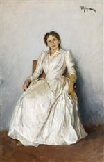 Isaak Iljitsch Lewitan  - Bilder Gemälde - Portrait of Sofia Kuvshinnikova