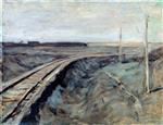 Isaak Iljitsch Lewitan  - Bilder Gemälde - Railroad
