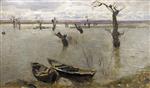 Isaak Iljitsch Lewitan  - Bilder Gemälde - Spring Flood 2