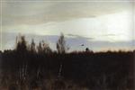 Isaak Iljitsch Lewitan  - Bilder Gemälde - The Flight of a Woodcock