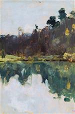 Isaak Iljitsch Lewitan  - Bilder Gemälde - The Lake Shore