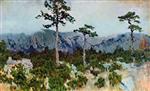 Isaak Iljitsch Lewitan  - Bilder Gemälde - Three Pine Trees