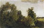 Isaak Iljitsch Lewitan  - Bilder Gemälde - Trees and Bushes