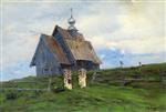 Isaak Iljitsch Lewitan  - Bilder Gemälde - Wooden Church in Plyos