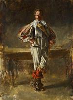 Jean Louis Ernest Meissonier - Bilder Gemälde - A Gentleman of the Reign of Louis XIII