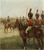 Jean Louis Ernest Meissonier - Bilder Gemälde - A Napoleonic military review