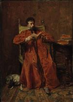 Jean Louis Ernest Meissonier - Bilder Gemälde - A Venetian noble