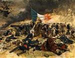 Jean Louis Ernest Meissonier - Bilder Gemälde - Allegorie auf die Verteidigung von Paris