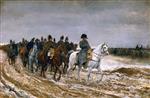 Jean Louis Ernest Meissonier - Bilder Gemälde - Der Feldzug in Frankreich