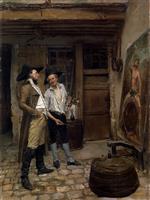 Jean Louis Ernest Meissonier - Bilder Gemälde - Der Schildermaler