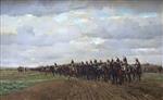 Jean Louis Ernest Meissonier - Bilder Gemälde - Die Kürassierer vor der Schlacht