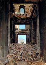 Jean Louis Ernest Meissonier - Bilder Gemälde - Die Ruinen von Tuileries