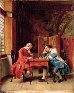 Jean Louis Ernest Meissonier - Bilder Gemälde - Die Schachspieler