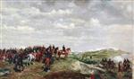 Jean Louis Ernest Meissonier  - Bilder Gemälde - Napoleon III in der Schlacht bei Solferino