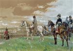 Jean Louis Ernest Meissonier  - Bilder Gemälde - Napoleon zu Pferd
