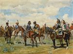 Jean Louis Ernest Meissonier  - Bilder Gemälde - Soldaten zu Pferd