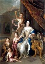 Pierre Mignard - Bilder Gemälde - Madame de Montespan, avec ses enfants