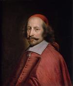 Pierre Mignard  - Bilder Gemälde - Portrait of Cardinal Jules Mazarin 