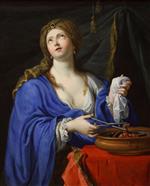 Pierre Mignard  - Bilder Gemälde - The Suicide of Porcia