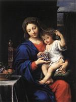 Pierre Mignard  - Bilder Gemälde - The Virgin of the Grapes