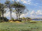 Peder Mønsted - Bilder Gemälde - Frühlingslandschaft