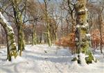 Peder Mønsted - Bilder Gemälde - In Charlottenlund Forest