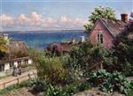 Peder Mønsted  - Bilder Gemälde - Summer day in Aalsgaarde