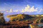 Peder Mønsted  - Bilder Gemälde - Summer's Day Opposite Hammeren, Bornholm