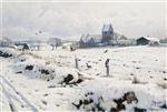 Peder Mønsted  - Bilder Gemälde - Winter Landscape