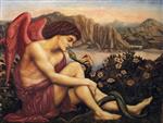 Evelyn De Morgan - Bilder Gemälde - Angel with Serpent