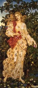 Evelyn De Morgan - Bilder Gemälde - Flora