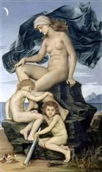 Evelyn De Morgan  - Bilder Gemälde - Sleep and Death, the Children of the Night