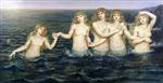 Evelyn De Morgan  - Bilder Gemälde - The Sea Maidens