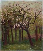 Hugo Mühlig - Bilder Gemälde - Blühende Apfelbäume
