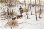 Hugo Mühlig - Bilder Gemälde - Heimkehr von der Winterjagd