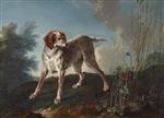 Jean Baptiste Oudry - Bilder Gemälde - A Pointer and Partridges