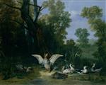 Jean Baptiste Oudry - Bilder Gemälde - Ducks Resting in Sunshine