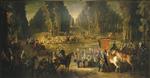 Jean Baptiste Oudry - Bilder Gemälde - Meeting for the Puits-du-Roi Hunt at Compiegne