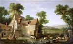Jean Baptiste Oudry  - Bilder Gemälde - The Farm