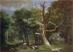 Jean Baptiste Oudry  - Bilder Gemälde - Wolf Hunt in the Forest of Saint-Germain