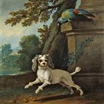Jean Baptiste Oudry  - Bilder Gemälde - Zaza, the dog