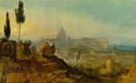 Joseph Mallord William Turner - paintings - Rome, St. Peters from the Villa Barberini