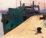 John Lavery - Bilder Gemälde - A Cross-Channel Ferry