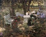 John Lavery - Bilder Gemälde - A Garden in France