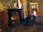 John Lavery - Bilder Gemälde - A Quiet Day in the Studio