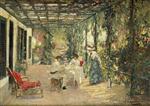 John Lavery  - Bilder Gemälde - Breakfast on the Terrace